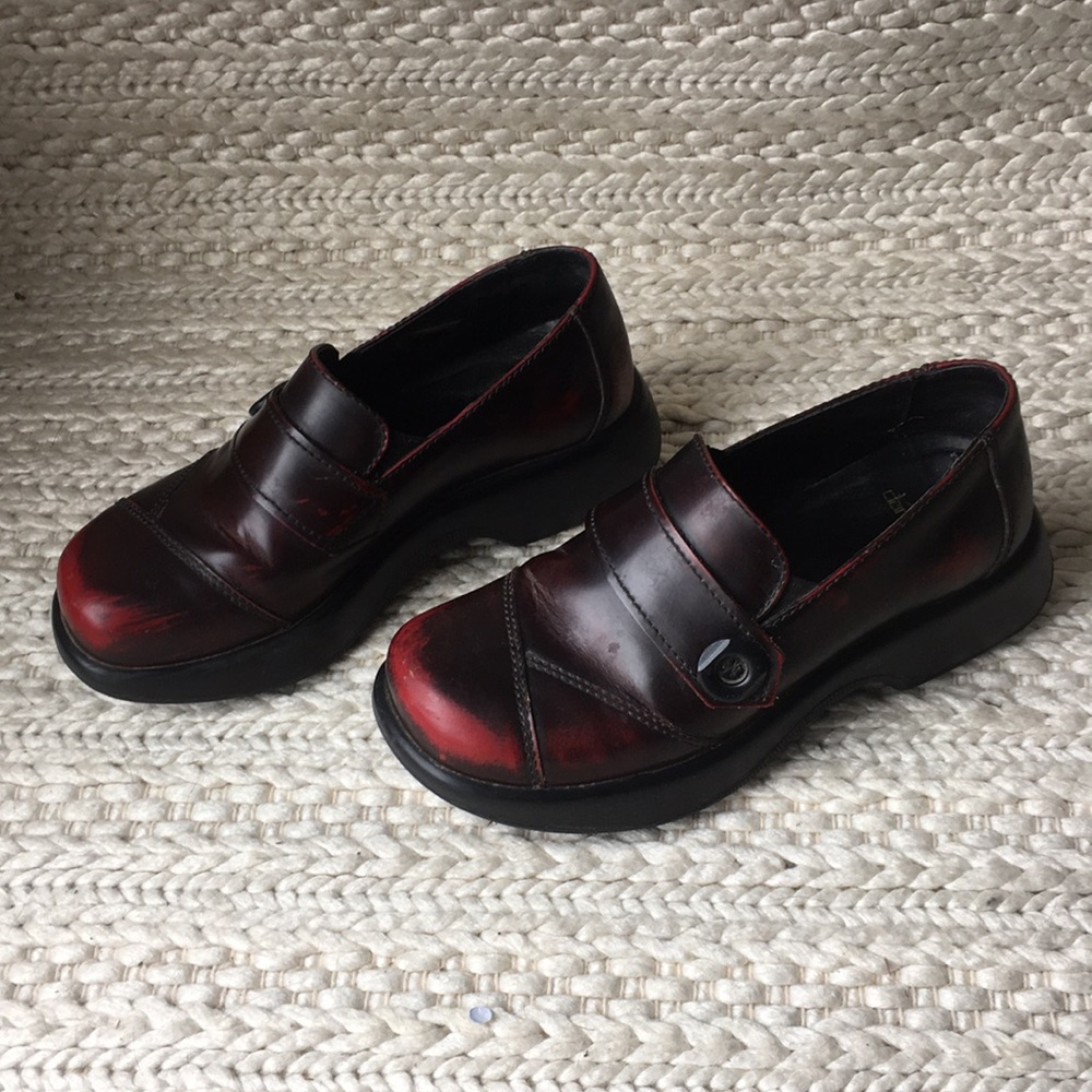 Dansko Karyn with Button in Red 37